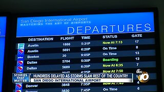 Hundreds delayed at San Diego International airport