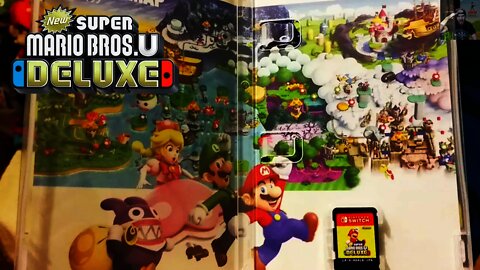 New Super Mario Bros U Deluxe Complete Box Art (Front, Back & Inside)