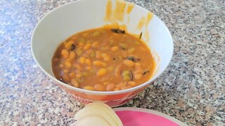 British Baked Beans and British Mushy Peas with Tarragon and Mint Recipe | Granny's Kitchen Recipes