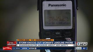 Las Vegas grandmother goes weeks without phone service after nasty storm