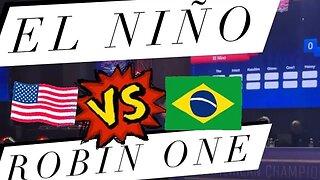 Bboy El Niño (USA) vs Robin one (Brazil) top 32 pan American championships 2023 Chile
