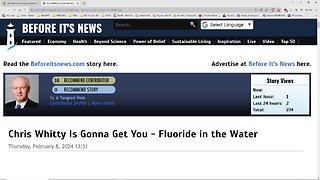 08.02.2024 - North East England - Fluoride in the Water (yet again)