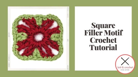 Motif of the Month March 2015 Square Filler Motif Crochet Tutorial