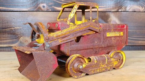 Rusty 1950's Nylint Construction Toy Shovel Dozer Restoration