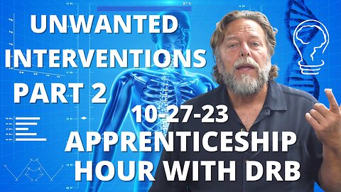 "Apprenticeship Hour with DrB" LIVE Workshop Announcement (10/27/23)