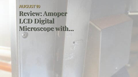 Review: Amoper LCD Digital Microscope with 16GB SD Card, 7" LCD Screen 1080P Video Microscope,1...