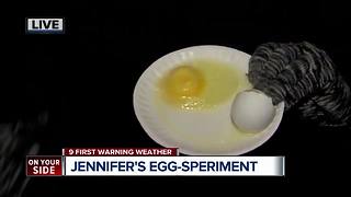 How long does it take to freeze an egg in record low temperatures?