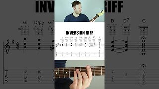 🎸 Awesome chord progression with voice leading & inversions on the guitar | #shorts 🩳