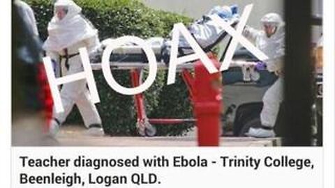 2014 Ebola Hoax just like the covid-19 psy-op hoax