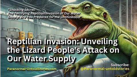 Reptilian Invasion: Unveiling the Lizard People's Attack on Our Water Supply