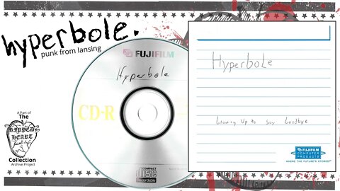 Hyperbole 💿 Growing Up to Say Goodbye. 1-Track Comp CD. Michigan Punk