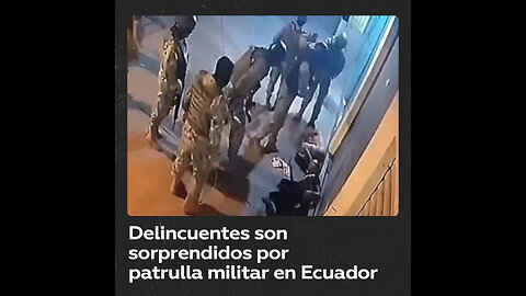 Entran a robar a una casa en Ecuador y patrulla militar los sorprende