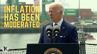 Biden Says Inflation Has Been ‘Moderated’