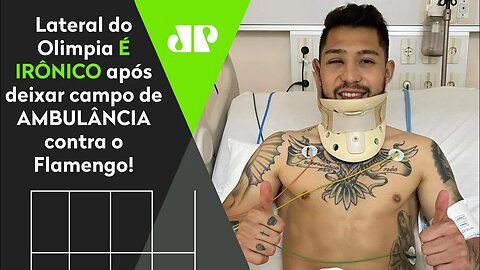 "ME CONTARAM QUE..." Lateral do Olimpia IRONIZA Flamengo após deixar jogo de AMBULÂNCIA!