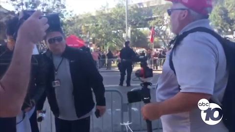 Univision reporter escorted from Chicano Park demonstrations after confrontation