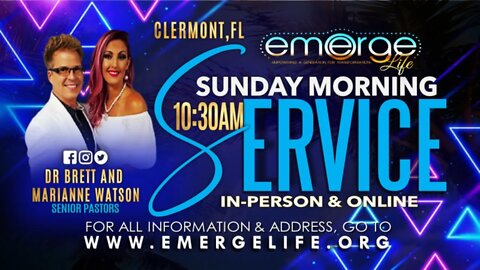 Emerge Life Church - LIVE - "The Abundance of Rain!" - Dr. Brett Watson 12.4.22