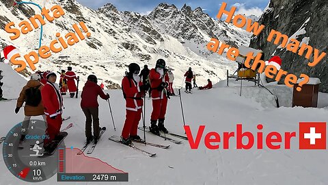 [4K] Skiing Verbier 4Vallées, St.Nicholas/Santa Opening Special! Valais Switzerland, GoPro HERO11