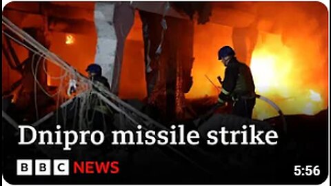 Russian missile strike hits Ukrainian city of Dnipro - BBC News