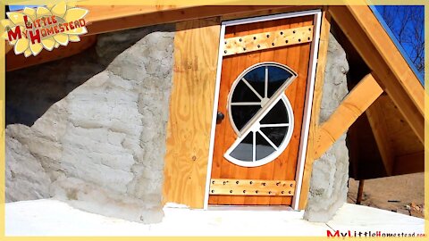 Homemade Wood Door for Patio | Earthbag Construction | Weekly Peek Ep26