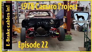 78 Camaro project part22: E-Brake cables installed