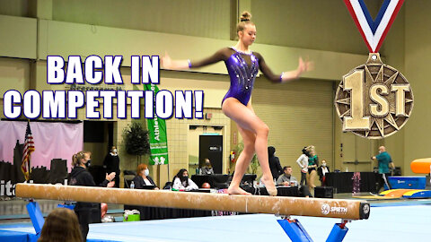 First Gymnastics Competition after 2nd Elbow Surgery | Whitney Bjerken