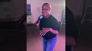Le'Andria Johnson rehearsing MUST SEE