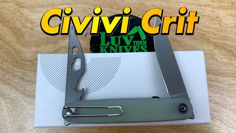 Civivi Crit /includes disassembly/ knife & Utility tool in a front flipper format !