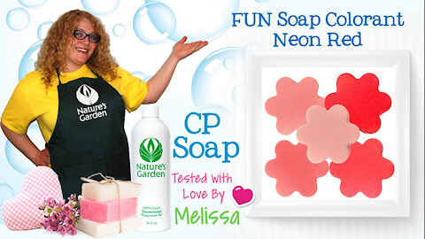 Soap Testing Neon Red Soap Colorant- Natures Garden