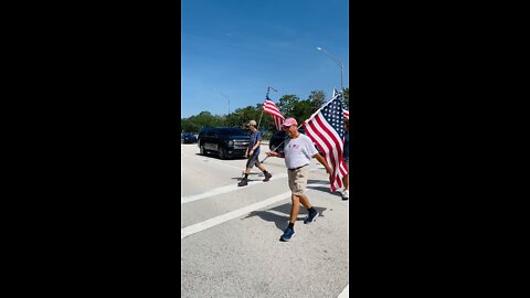 American Flag Walk - June 11, 2022 - Vero Beach, FL - *We walk Barber Bridge every Saturday 10 am*