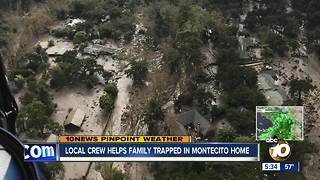 Local Coast Guard crew helps family trapped in Montecito home