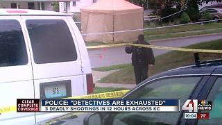 Kansas City police work 3 homicides in 24 hours