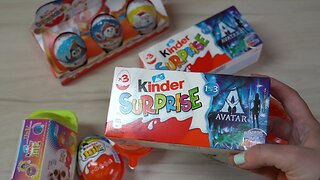 ASMR Avatar Unboxing Kinder Surprise Egg