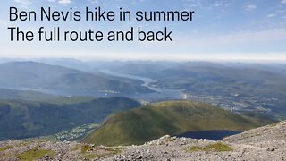 Ben Nevis hike in summer Scotland