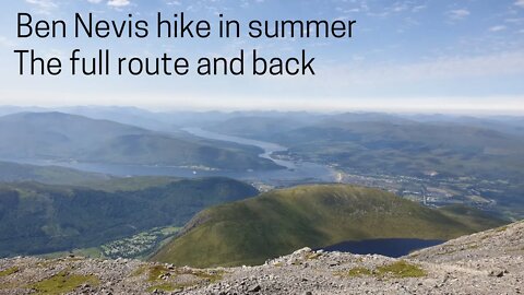 Ben Nevis hike in summer Scotland