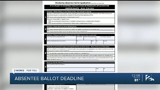 Deadline today for absentee ballot application ahead of Oklahoma primary elections