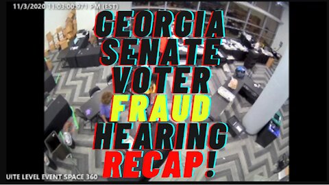 Georgia Senate Voter Fraud Hearing RECAP!
