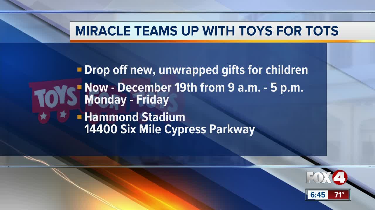 Fort Myers Miracle partners with Toys for Tots Lee County