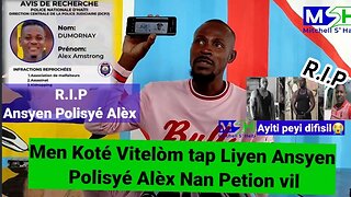 Vide0 Koté Bandi Vitelòm Tap Liyen Ansyen Polisyé Alèx Dumorney Poul ka Touyé l Nan Petion Vil 😳