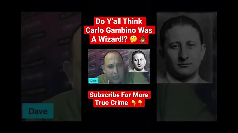 Do Y’all Think Carlo Gambino Was A Wizard!? 🤔 🧙‍♂️ #mafia #crime #wizard #truecrime #boss #hitman