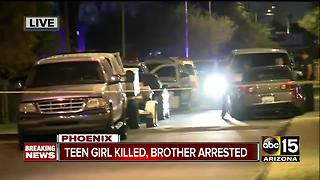 Teenage girl dead, allegedly shot by brother