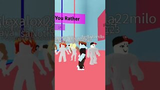 Watch The Rest On My Channel #shorts #roblox #wouldyourather #game #gameplay #subscribe #games