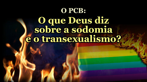 O PCB: O que Deus diz sobre a sodomia e o transexualismo?