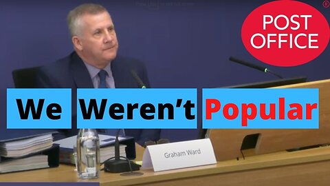 Post Office Manager - 'We Weren't Popular' with Subpostmasters