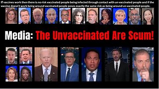 Media: The Unvaccinated Are Scum! Hmm, Never Ever Forget These Faces. And Why The Pigs Are Still Alive?