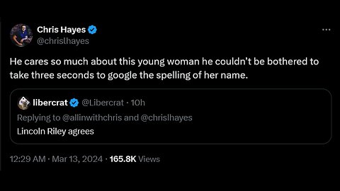 Chris Hayes Mocks Response About 'Lincoln Riley' And Accidentally Tweet-Dunks On Biden