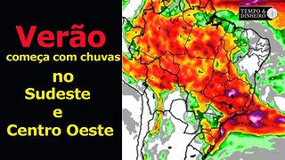 Começa o verão com chuvas intensas e temporais nas regiões Sudeste e Centro-Oeste