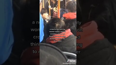 Crazy Woman On Subway Goes Viral tiktok candlejenneroffcial
