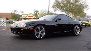 1995 Toyota Supra Mark IV in Black Paint & Engine Sound on My Car Story with Lou Costabile