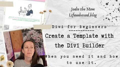 When To Use a Template With The Divi Builder | Divi For Beginners