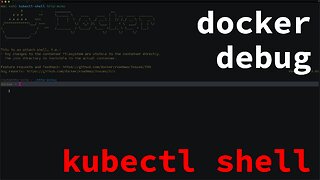 kubectl shell - exec into a shell-less pod